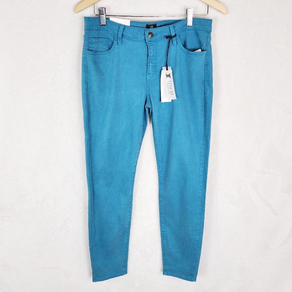 Just Black Stitch Fix Skinny Jeans Women 30 TidePool Blue Ankle Mid-rise Lyocell